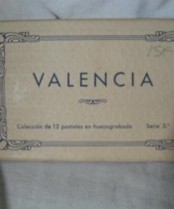 12 POSTALES VALENCIA de DESCONOCIDO